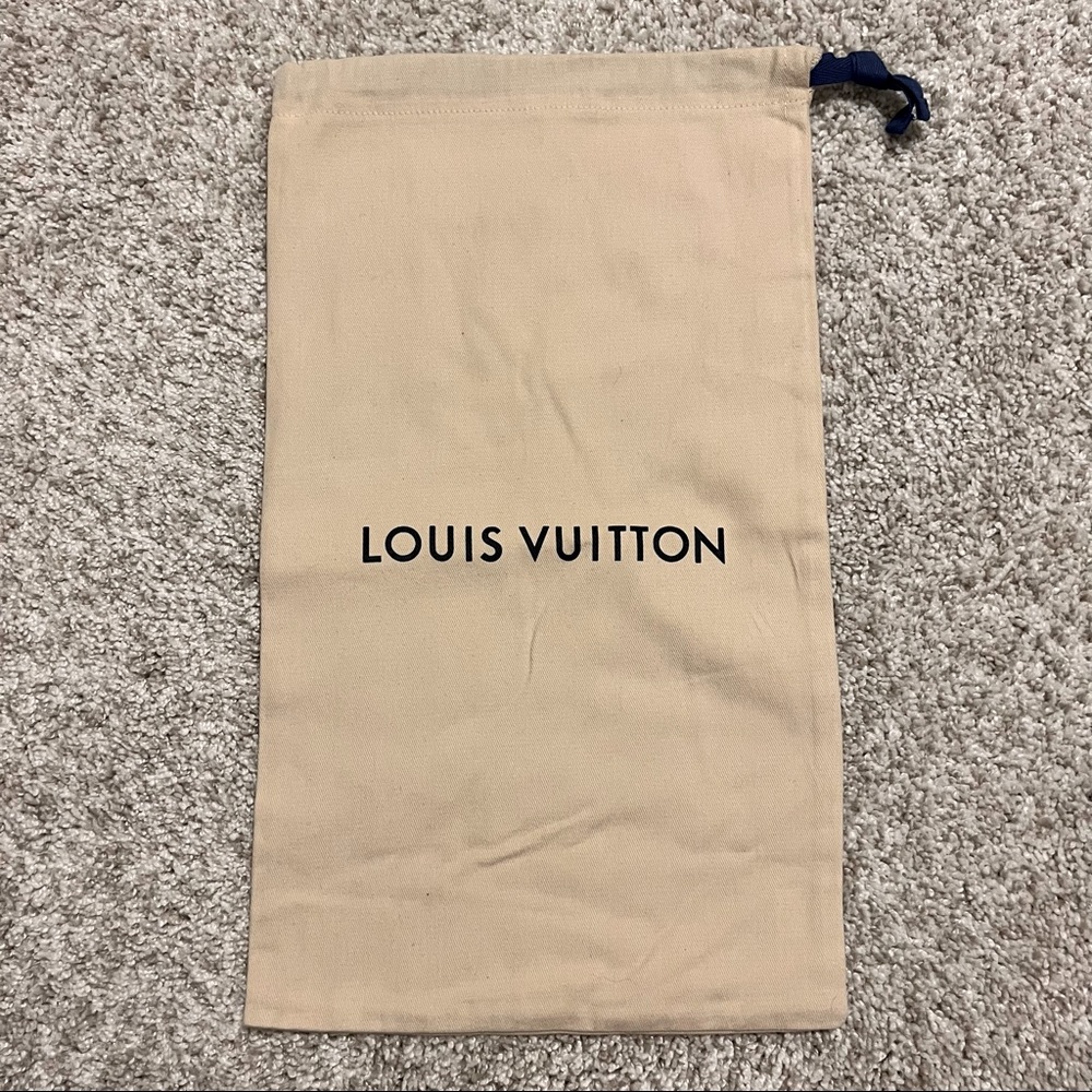 Authentic Louis Vuitton Sleeper Spell Out Dust Bag with Drawstring 9 x 14
